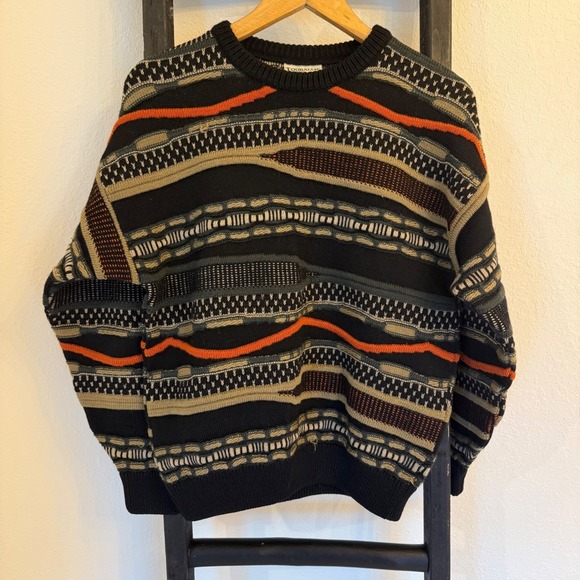 Sweaters - Vintage Toorallie Pure Merino Wool Sweater Multi Color Striped Coogie style
